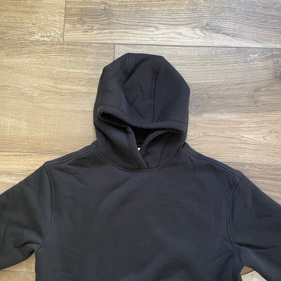 Athleta Hoodie Sweatshirt Womens XS Black Solstice Reversible Sherpa Pullover - Picture 2 of 13